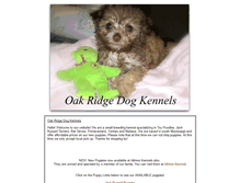 Tablet Screenshot of oakridgedogkennels.com